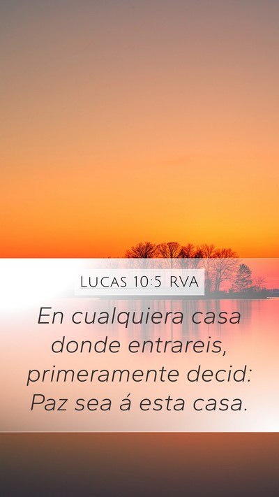 Lucas 10:5 RVA Bible Verse Image