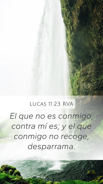 Lucas 11:23 RVA Bible Verse Image