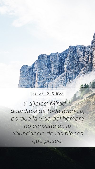 Lucas 12:15 RVA Bible Verse Image