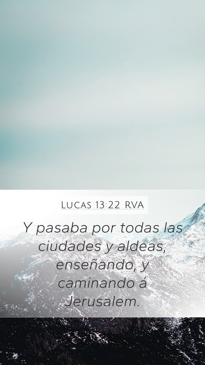 Lucas 13:22 RVA Bible Verse Image
