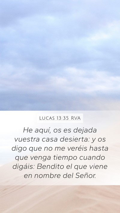 Lucas 13:35 RVA Bible Verse Image
