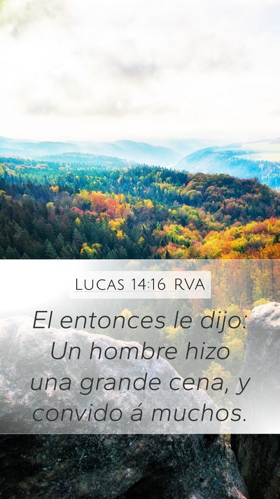 Lucas 14:16 RVA Bible Verse Image