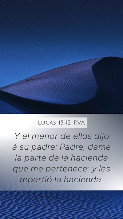 Lucas 15:12 RVA Bible Verse Image