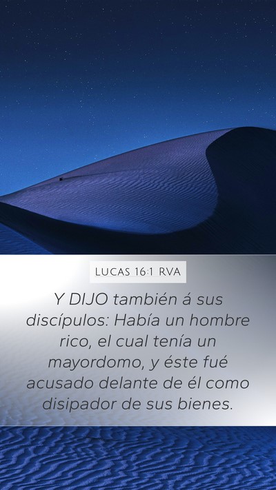 Lucas 16:1 RVA Bible Verse Image