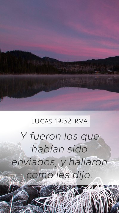 Lucas 19:32 RVA Bible Verse Image