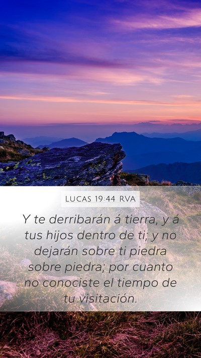 Lucas 19:44 RVA Bible Verse Image