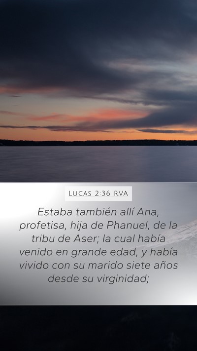 Lucas 2:36 RVA Bible Verse Image