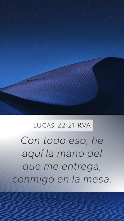 Lucas 22:21 RVA Bible Verse Image
