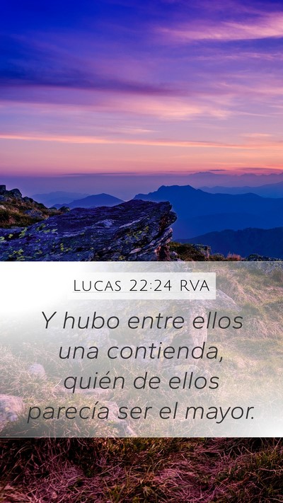 Lucas 22:24 RVA Bible Verse Image