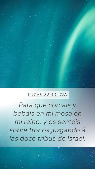 Lucas 22:30 RVA Bible Verse Image
