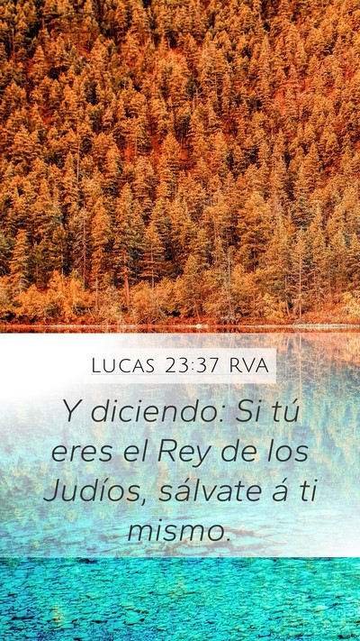 Lucas 23:37 RVA Bible Verse Image