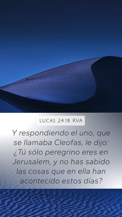 Lucas 24:18 RVA Bible Verse Image