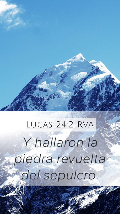 Lucas 24:2 RVA Bible Verse Image