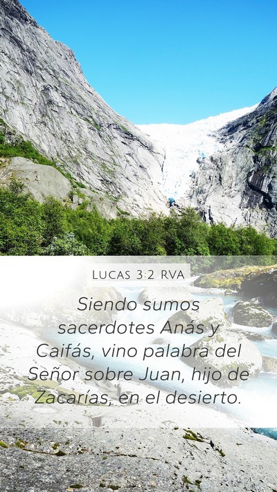 Lucas 3:2 RVA Bible Verse Image