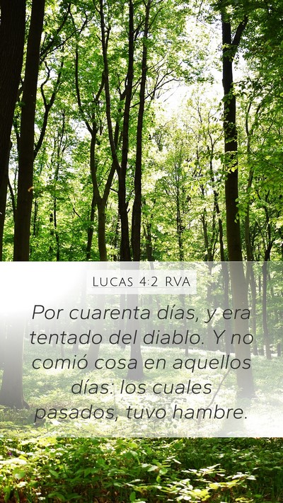 Lucas 4:2 RVA Bible Verse Image