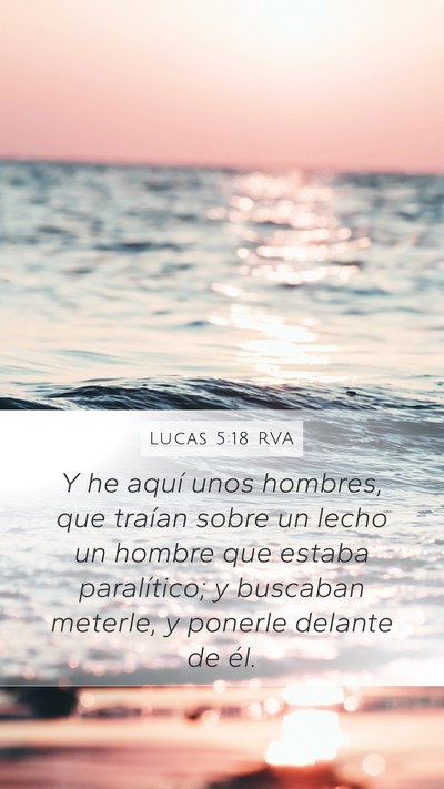 Lucas 5:18 RVA Bible Verse Image