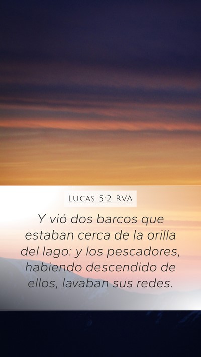 Lucas 5:2 RVA Bible Verse Image
