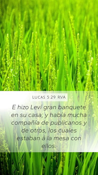 Lucas 5:29 RVA Bible Verse Image