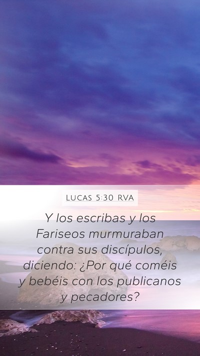 Lucas 5:30 RVA Bible Verse Image
