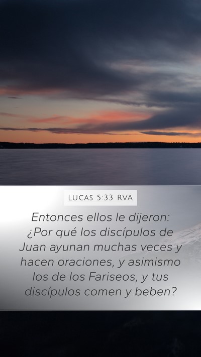 Lucas 5:33 RVA Bible Verse Image