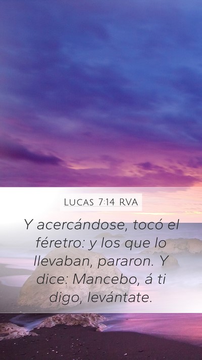Lucas 7:14 RVA Bible Verse Image