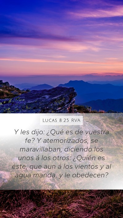 Lucas 8:25 RVA Bible Verse Image