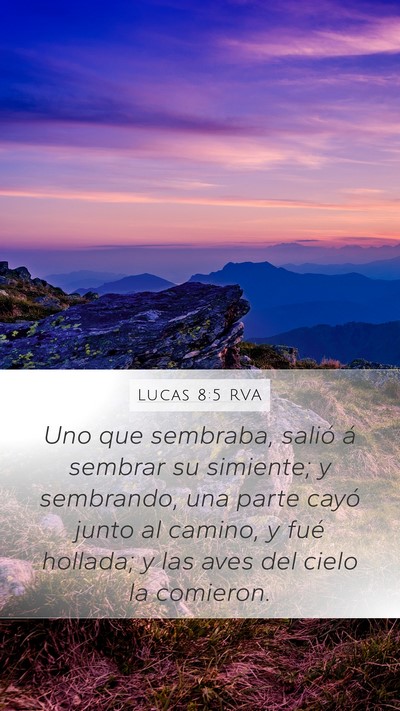 Lucas 8:5 RVA Bible Verse Image
