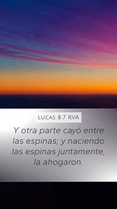 Lucas 8:7 RVA Bible Verse Image