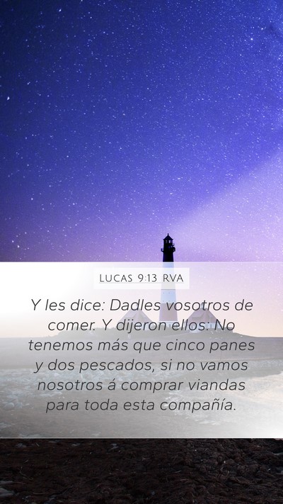Lucas 9:13 RVA Bible Verse Image