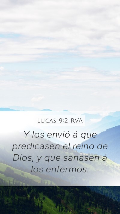 Lucas 9:2 RVA Bible Verse Image