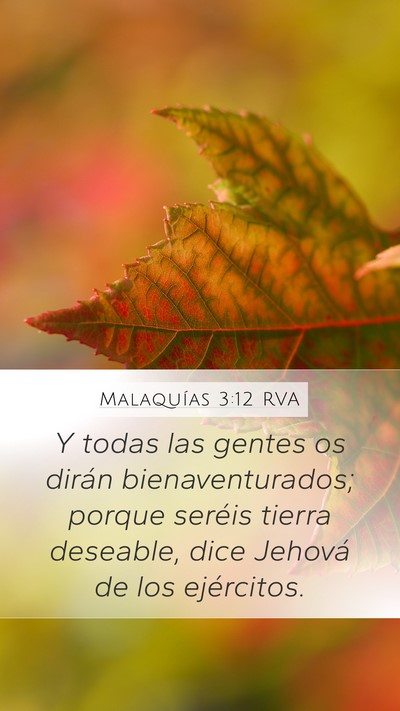 Malaquías 3:12 RVA Bible Verse Image