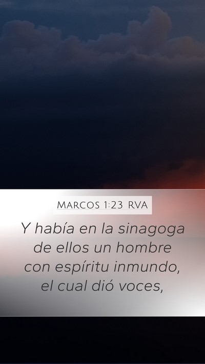 Marcos 1:23 RVA Bible Verse Image