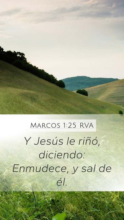 Marcos 1:25 RVA Bible Verse Image
