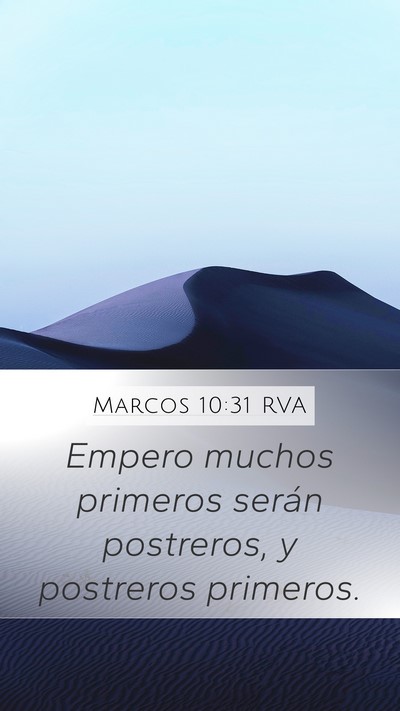 Marcos 10:31 RVA Bible Verse Image