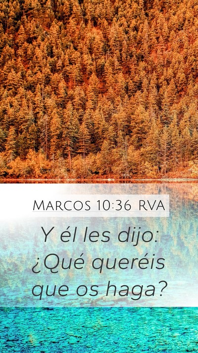 Marcos 10:36 RVA Bible Verse Image
