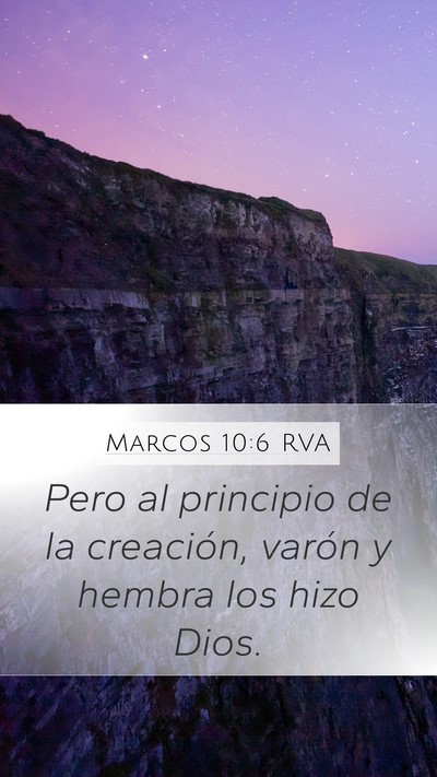 Marcos 10:6 RVA Bible Verse Image