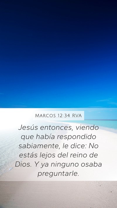 Marcos 12:34 RVA Bible Verse Image