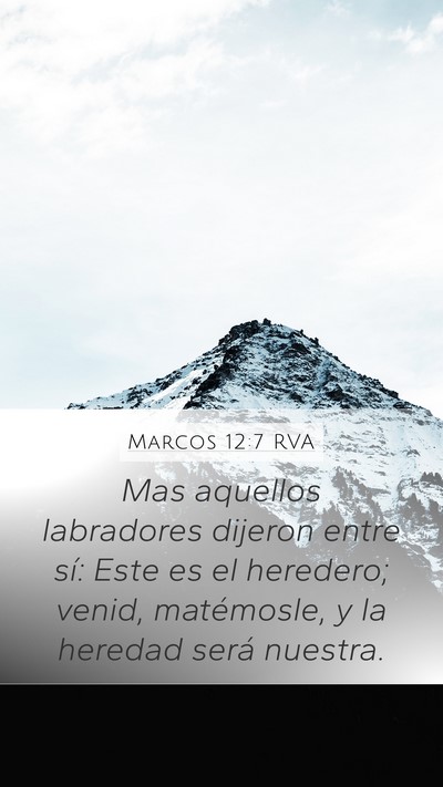 Marcos 12:7 RVA Bible Verse Image