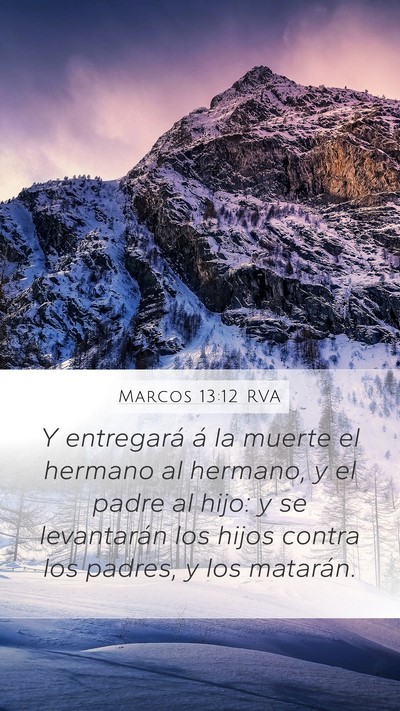 Marcos 13:12 RVA Bible Verse Image
