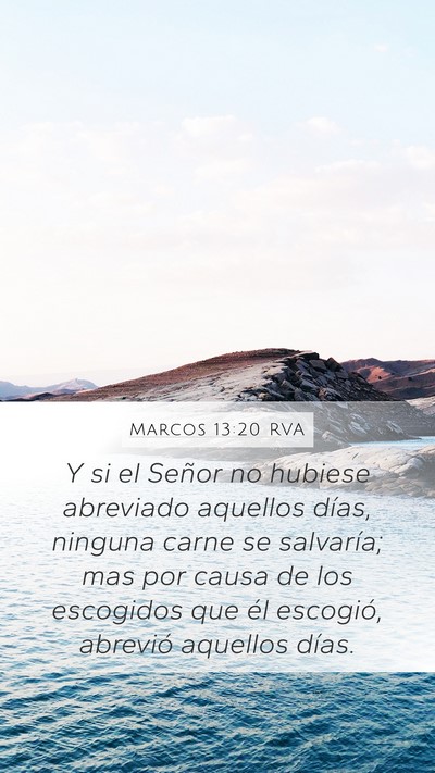 Marcos 13:20 RVA Bible Verse Image