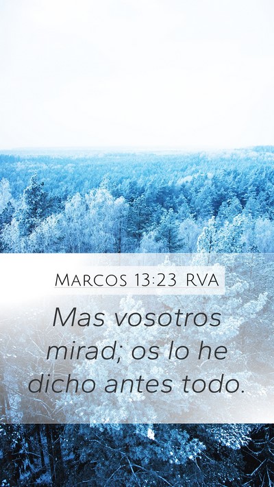 Marcos 13:23 RVA Bible Verse Image