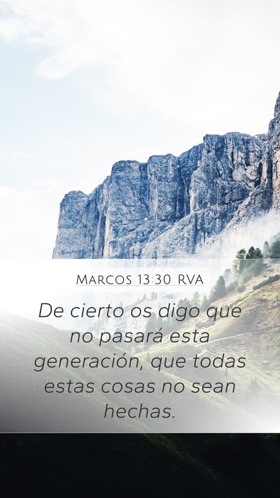 Marcos 13:30 RVA Bible Verse Image