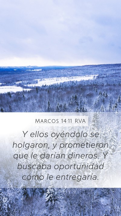 Marcos 14:11 RVA Bible Verse Image