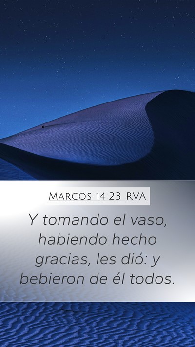 Marcos 14:23 RVA Bible Verse Image