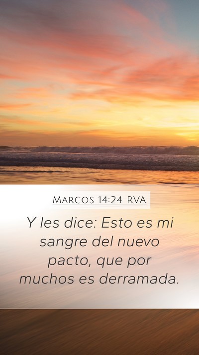 Marcos 14:24 RVA Bible Verse Image