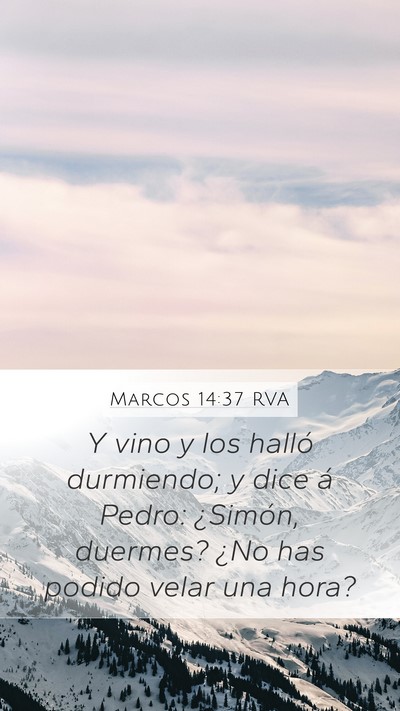 Marcos 14:37 RVA Bible Verse Image