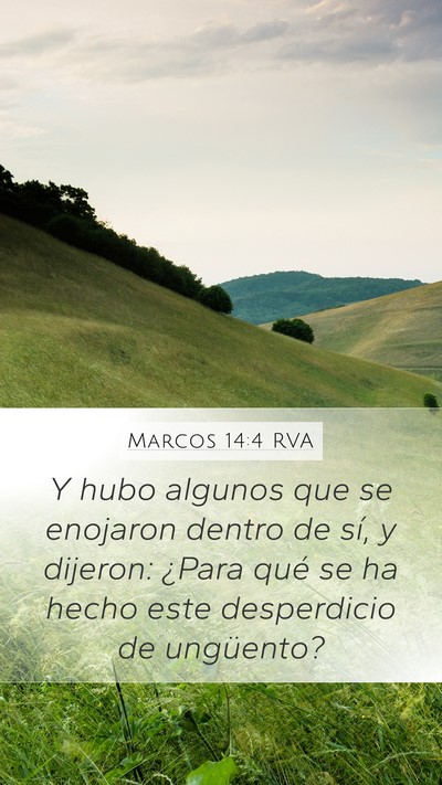 Marcos 14:4 RVA Bible Verse Image