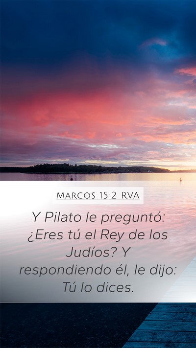 Marcos 15:2 RVA Bible Verse Image