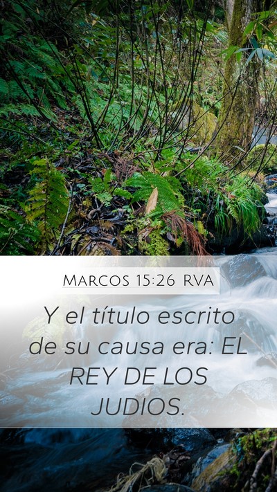 Marcos 15:26 RVA Bible Verse Image