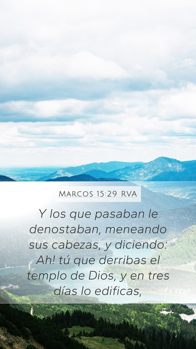 Marcos 15:29 RVA Bible Verse Image